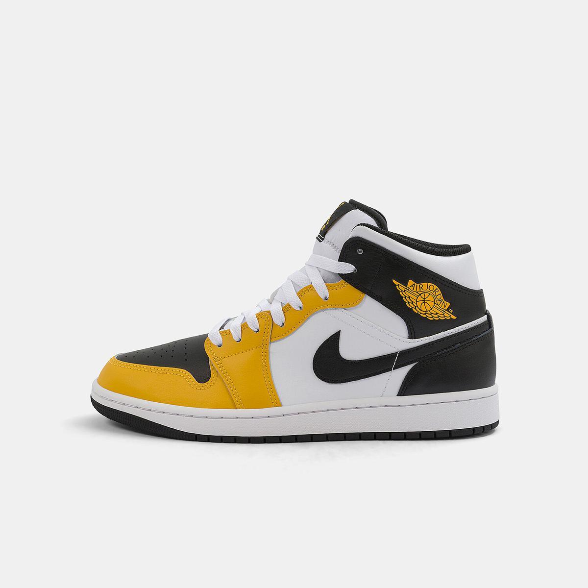jordan 1 black and yellow size 8